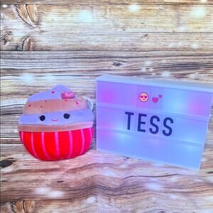 RARE NWT Squishmallow “Tess” Cute Cupcake Plush Toy
